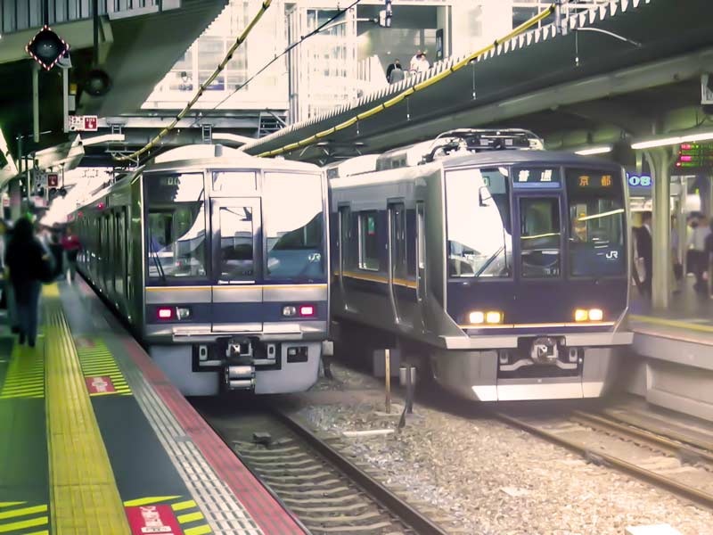 JR西日本の交通広告 写真