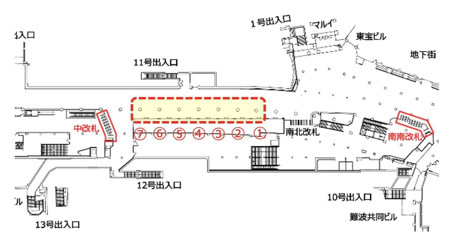 なんばアドピラー7 配置図