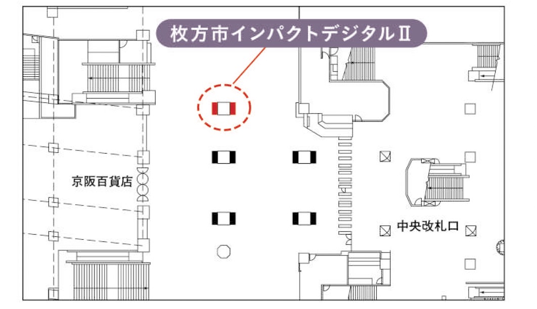 枚方市インパクトデジタルⅡ 配置図