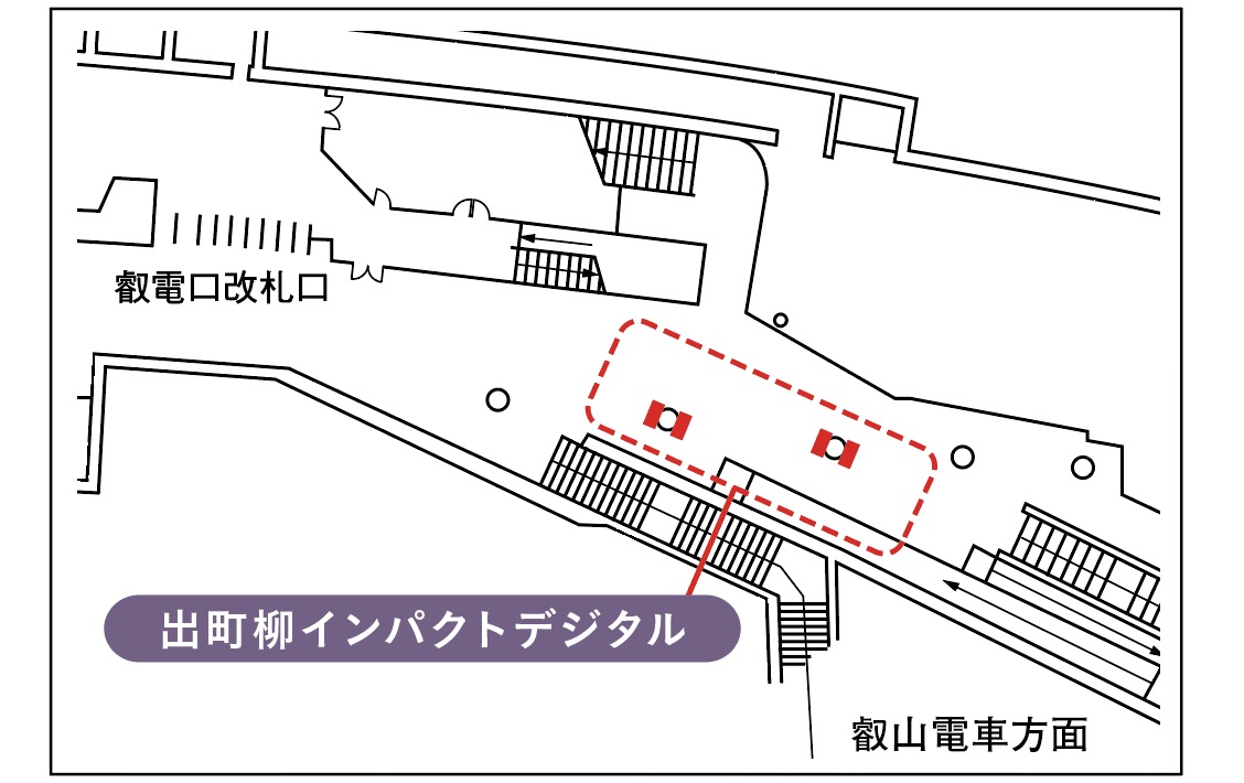 出町柳インパクトデジタル 配置図