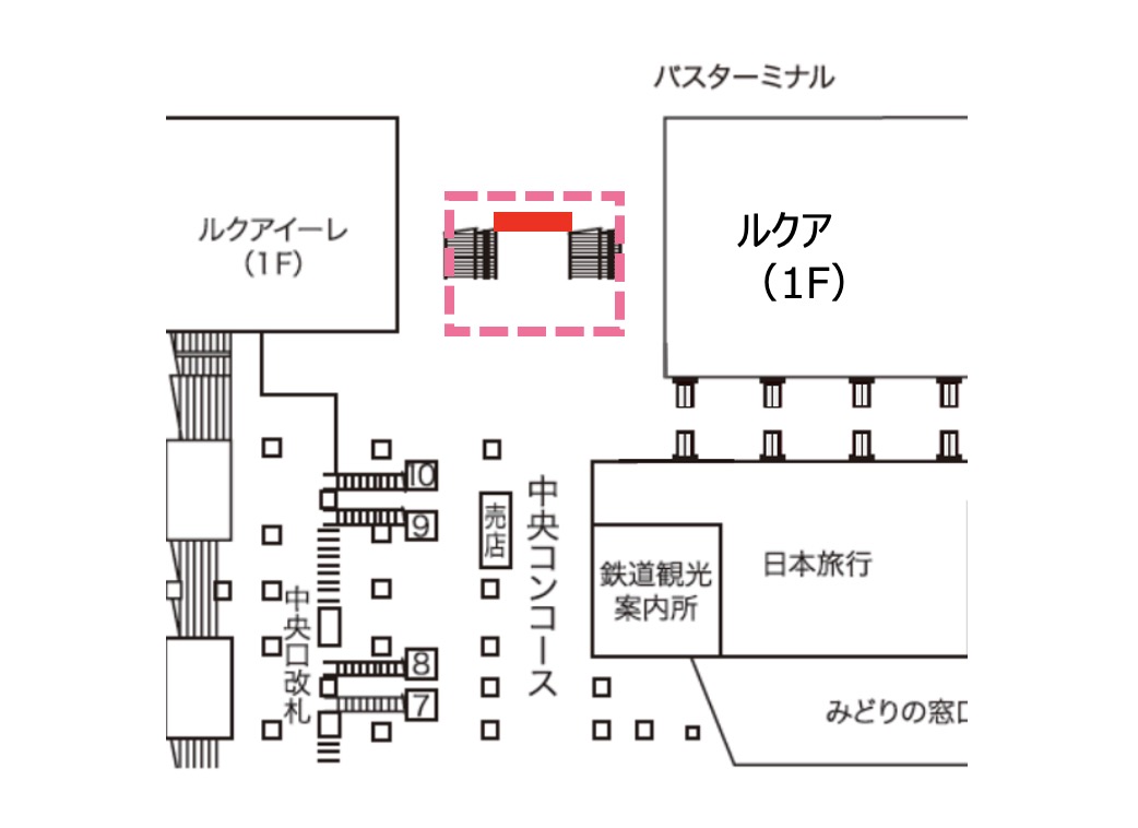 大阪駅セントラルサウンドビジョン 配置図