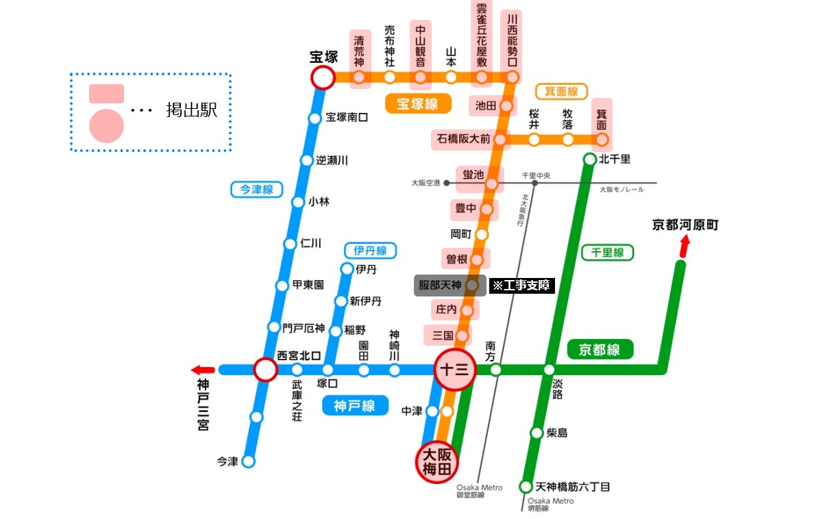 B2宝塚線セット 配置図