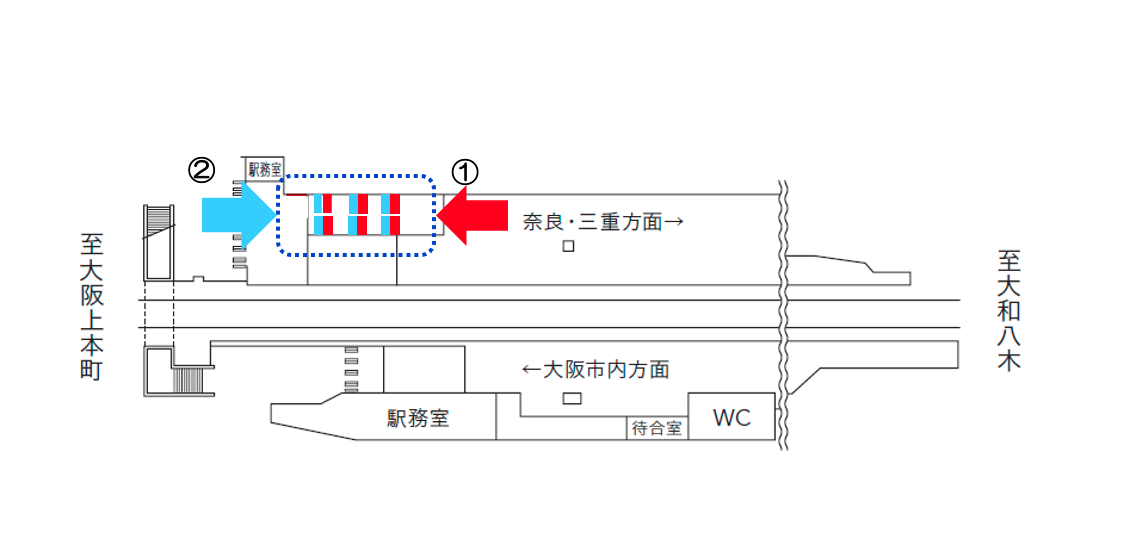 長瀬フラッグ 配置図