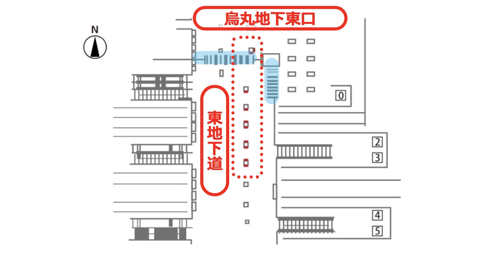 J・ADビジョンWEST  京都駅地下東口セット 配置図