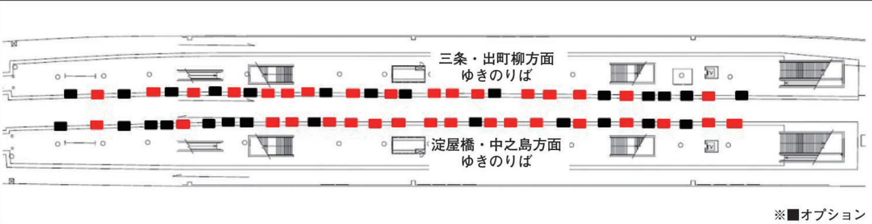 守口市ホームドアシート 配置図